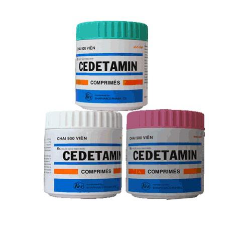 Cedetamin (Dexchlorpheniramine, Betamethasone) Khapharco (C/500v) Nhiều Màu