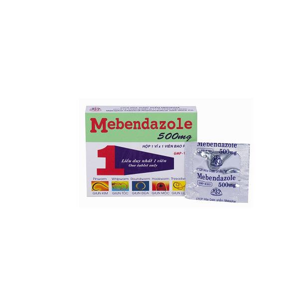 Mebendazole 500mg Mekophar (Lốc/50hộp/1viên Nén)