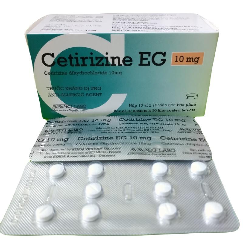 Cetirizine EG 10mg Pymepharco (H/100v)