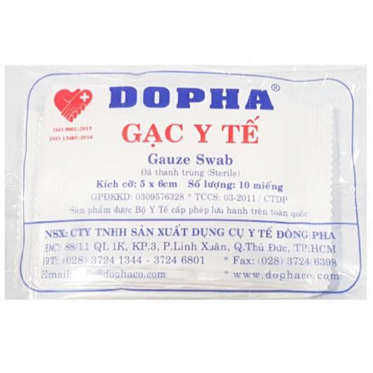 Gạc Y Tế 5x6cm Dopha (Thùng/100gói)