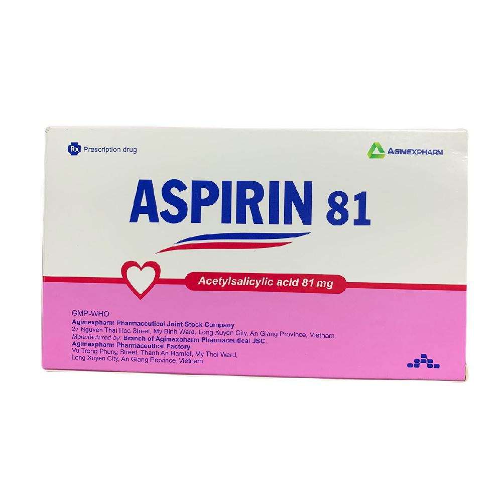 Aspirin 81mg Agimexpharm (H/200v)