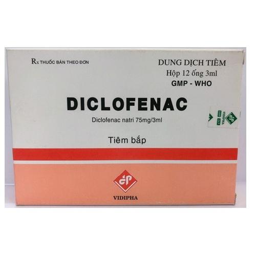 Diclofenac 75mg /3ml Vidipha (H/12 ống/3ml)