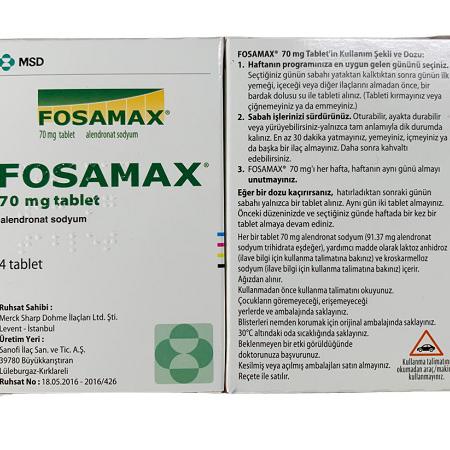 Fosamax 70mg (Alendronic) MSD Turkey (H/4V)