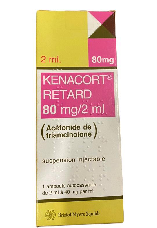 Kenacort Retard 80mg/2ml (Triamcinolone Acetonide) Bristol  France (H/1 -ong/2ml) 