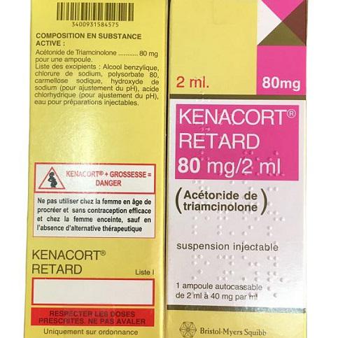 Kenacort Retard 80mg/2ml (Triamcinolone Acetonide) Bristol  France (H/1 -ong/2ml) 