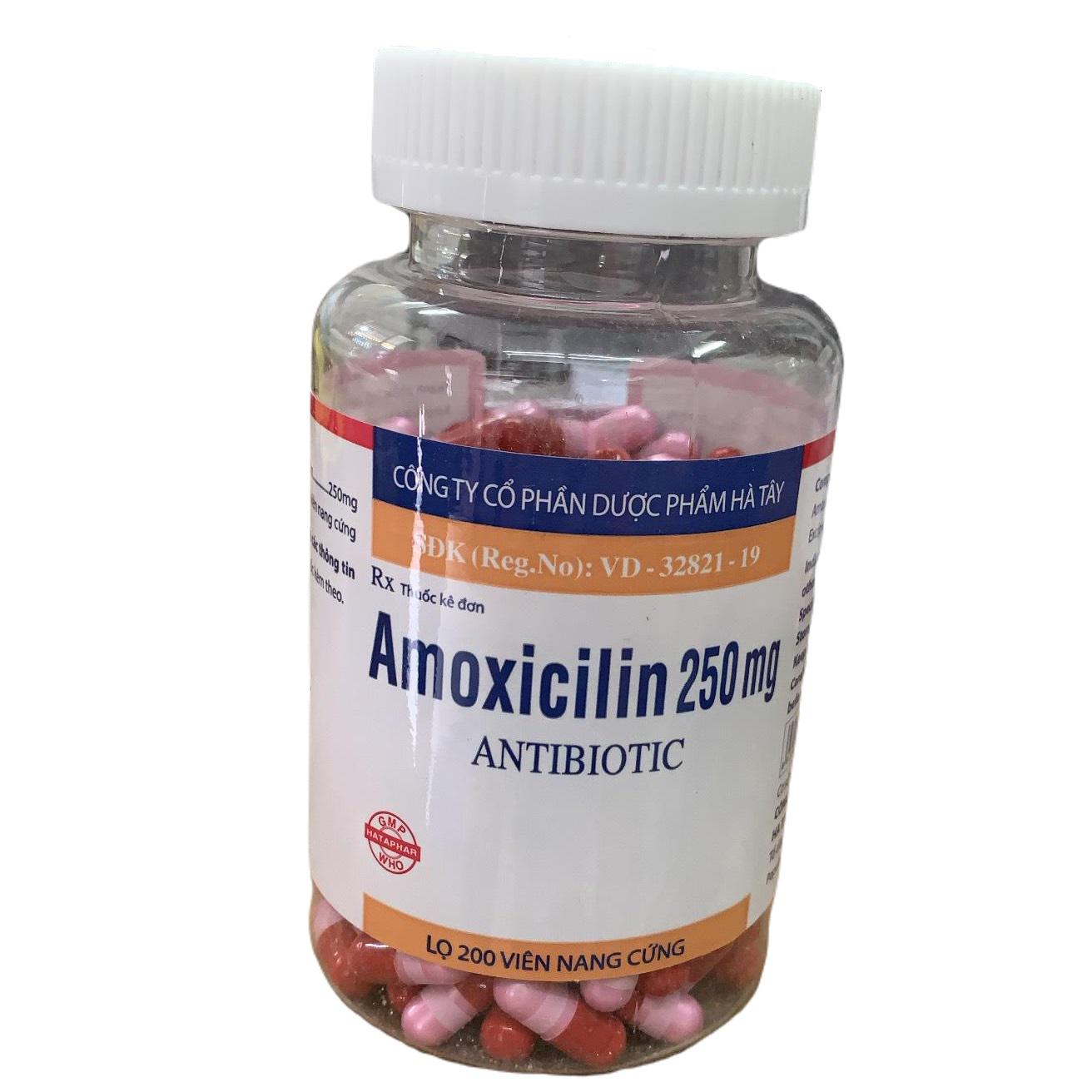 Amoxicilin 250mg Hataphar (C/200v)