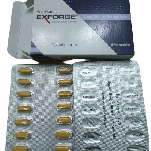 Exforge 5/160mg ( Amlodipine, Valsartan) NOVARTIS Turkey (H/28V)