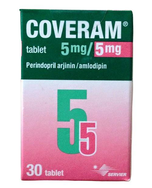 Coveram 5mg/5mg (Amlodipin, Perindopril) Servier Turkey (C/30V)