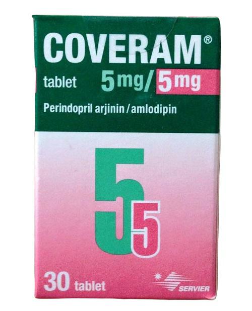 Coveram 5mg/5mg (Amlodipin, Perindopril) Servier (C/30v) TNK