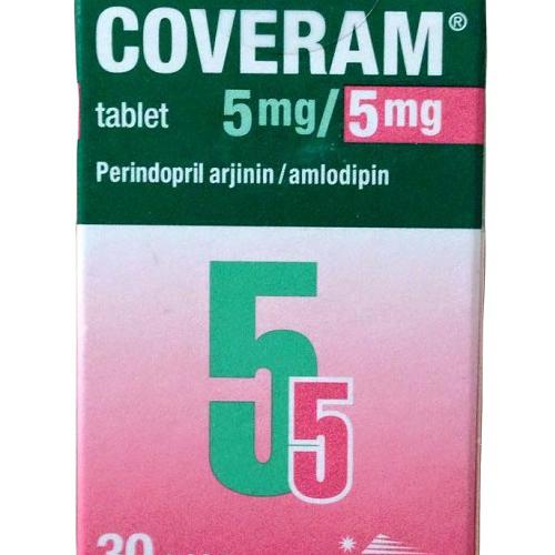 Coveram 5mg/5mg (Amlodipin, Perindopril) Servier Turkey (C/30V)