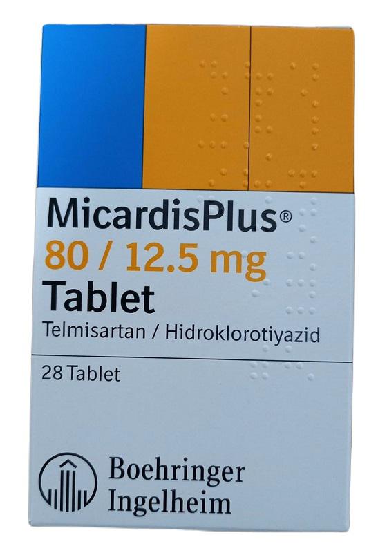 Micardis Plus 80mg/12.5mg (Hydrochlorothiazide, Telmisartan) Boehringer Turkey (H/28V)