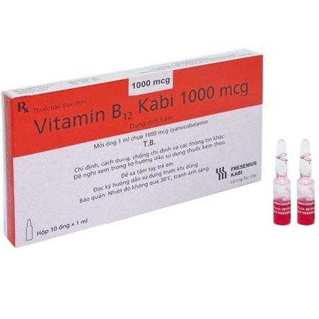 Vitamin B12 Kabi 1000mcg Bidiphar (H/10 ống/1ml)