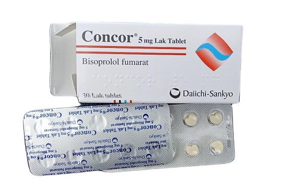 Concor 5mg (Bisoprolol Fumarat) Daiichi-Sankyo Turkey (H/30V)