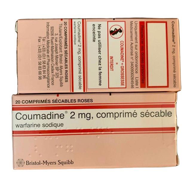 Coumadine 2mg (Warfarin)Bristol-Myers Squibb France (H/20V) 