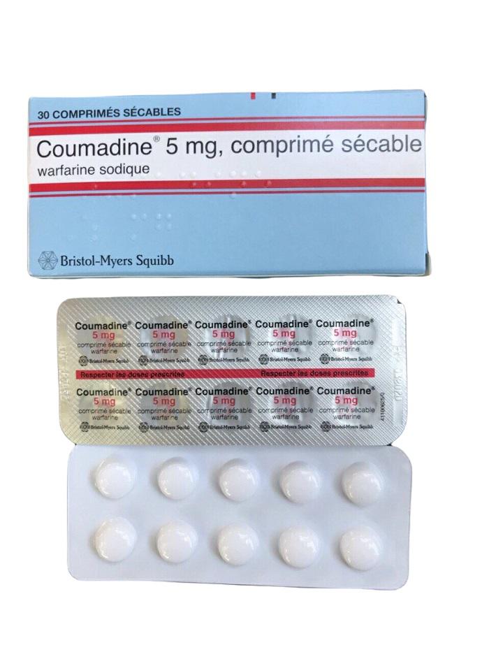 Coumadine 5mg (Warfarin) Bristol-Myers Squibb France(H/30V)