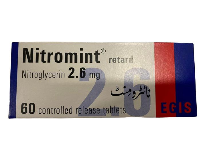 Nitromint 2.6mg (Nitroglycerin) Egis Turkey (H/60v) 