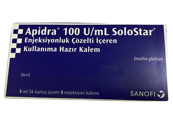 Apidra 100U/ml Solostar (Insulin) SANOFI Turkey (H/5 But)