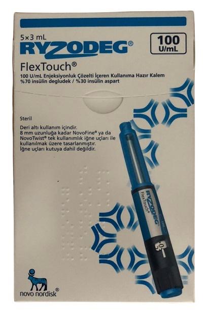 Ryzodeg Flextouch 100U/ml (Insulin) Novo Nordisk (H/5 Bút) TNK