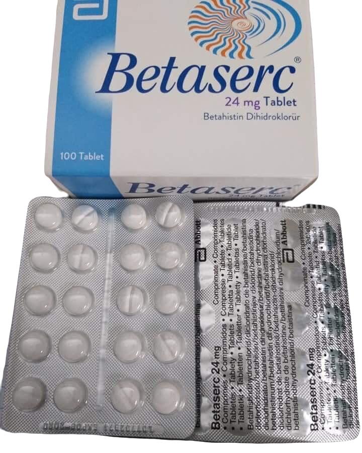 Betaserc 24mg (Betahistine) Abbott Turkey (H/100v)