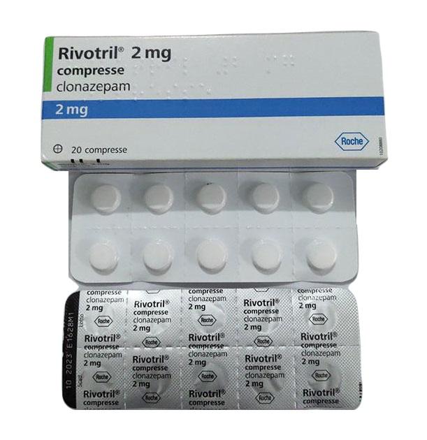 Rivotril 2mg (Clonazepam) Roche Italy (H /10v) 