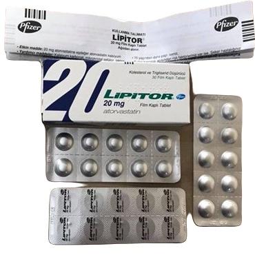 Lipitor 20mg (Atorvastatin) Pfizer Turkey (H/30V)