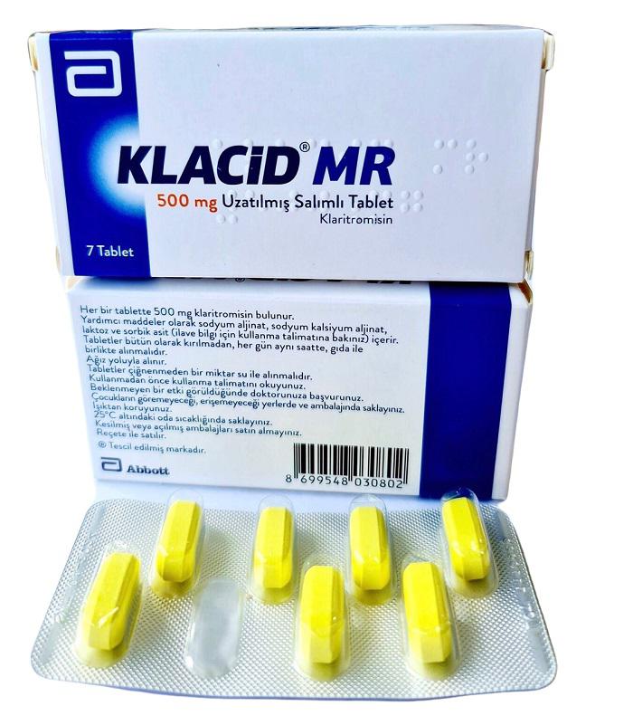 Klacid MR 500mg (Clarithromycin) Abbott (H/7v) TNK