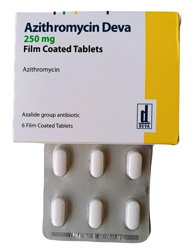 Azithromycin 250mg DEVA Turkey (H/1 vỉ /6 V) 
