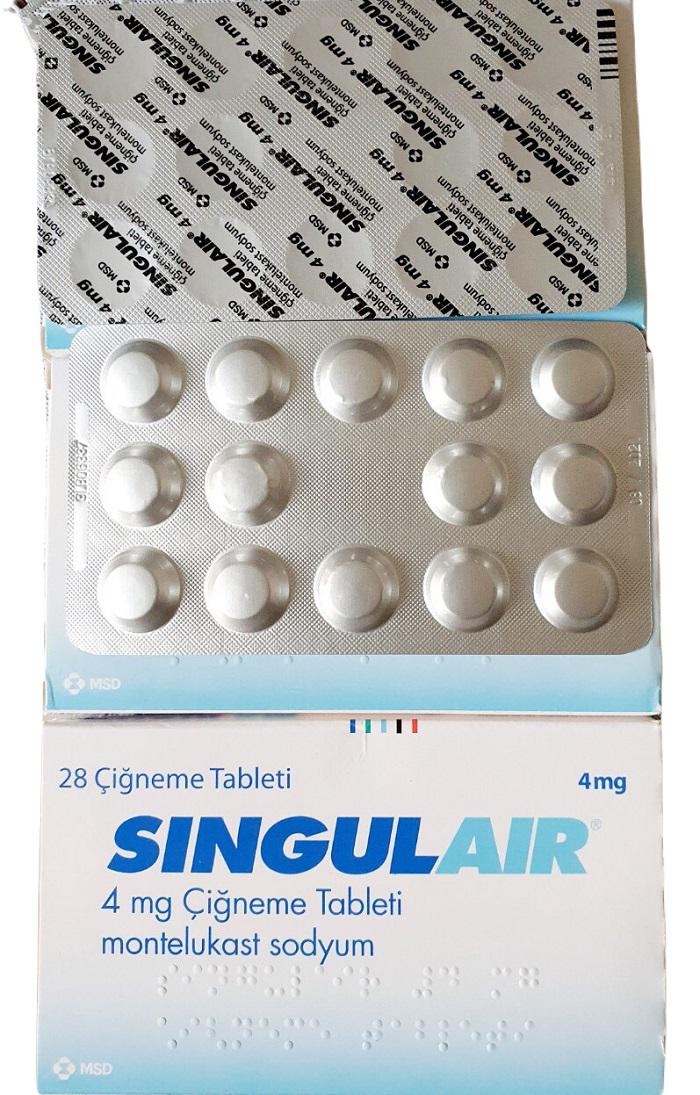 Singulair 4mg (Montelukast) MSD Turkey (H/28V)