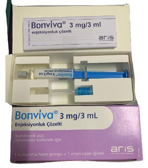  Bonviva 3mg/3ml ( Ibandronic acid) Aris (H/bơm tiêm (3ml)TNK