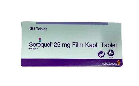 Seroquel (Quetiapine) 25mg Astrazeneca Turkey (H/30V)