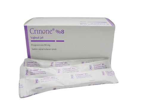 Crinone 8% (Progesterone) MERCK (H/15 gói) TNK