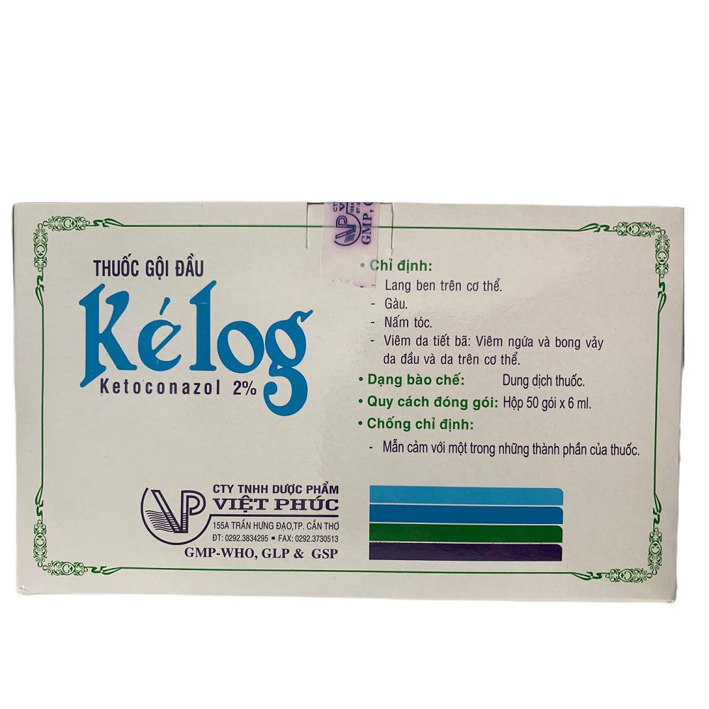 Thuốc Gội Đầu Kélog Ketoconazol 2% Việt Phúc (H/50Gói)