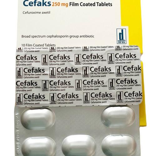 Cefaks 250mg (Cefuroxime) Deva Turkey  (H/10V)