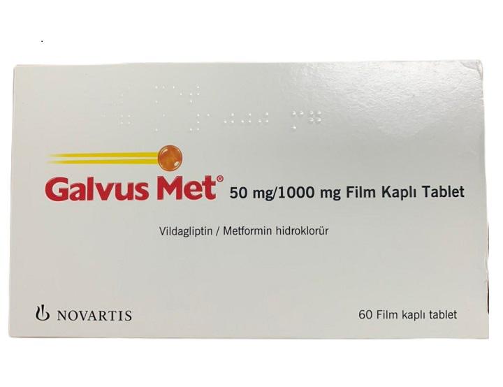 Galvus Met 50mg/1000mg (Vildagliptin, Metformin) Novartis Turkey (H/60v) 