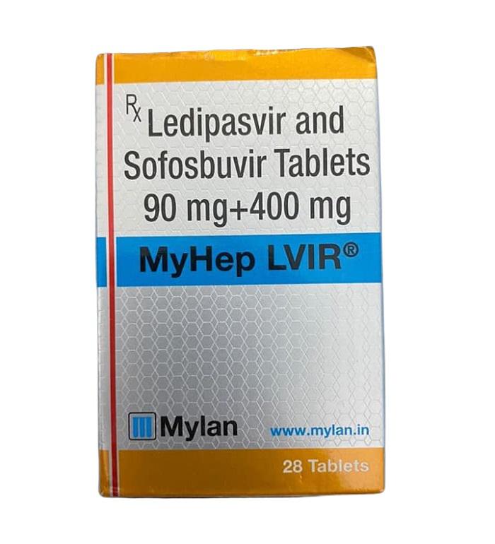 MyHep LVIR (sofosbuvir, ledipasvir )Mylan (Lọ /28V) Ấn Độ