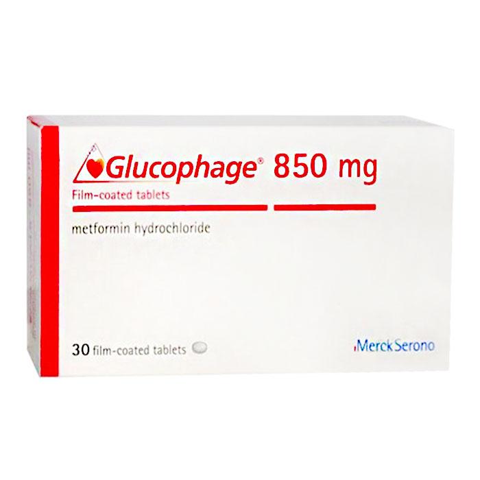 Glucophage 850 (Metformin) Merck (H/30v)