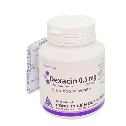 Dexacin 0,5mg (Dexamethasone) Bepharco (C/500 Viên Nén)
