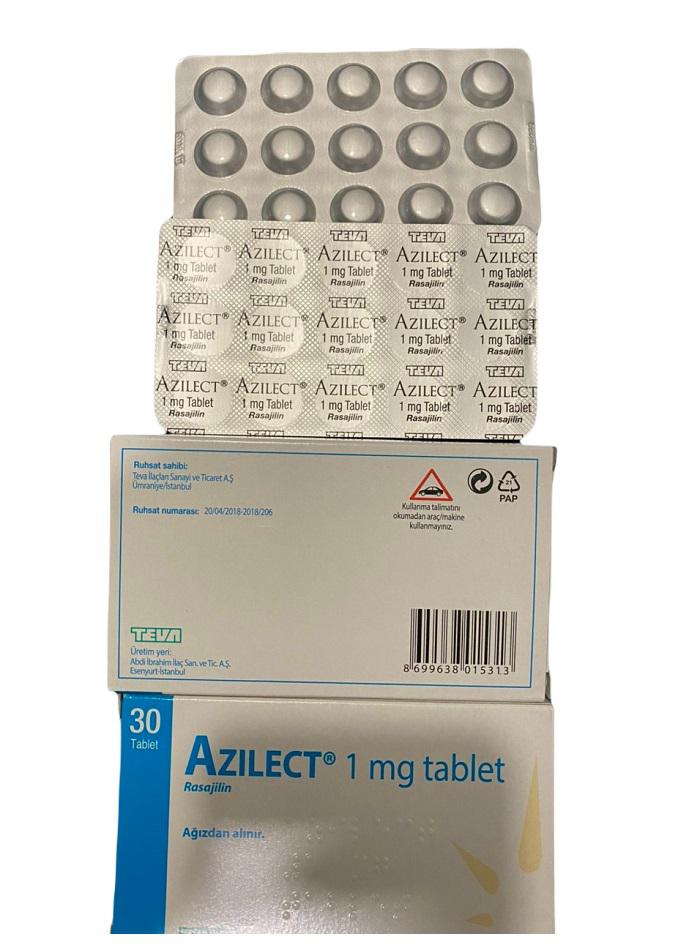 Azilect 1mg (Rasagiline) Teva Turkey (H/30V)