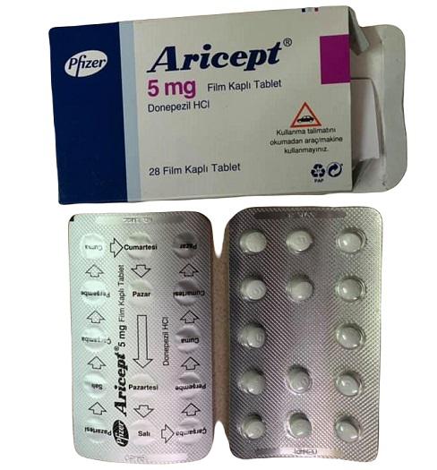 Aricept 5mg (Donepezil)  Pfizer Turkey (H/28V)