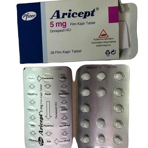 Aricept 5mg (Donepezil)  Pfizer Turkey (H/28V)