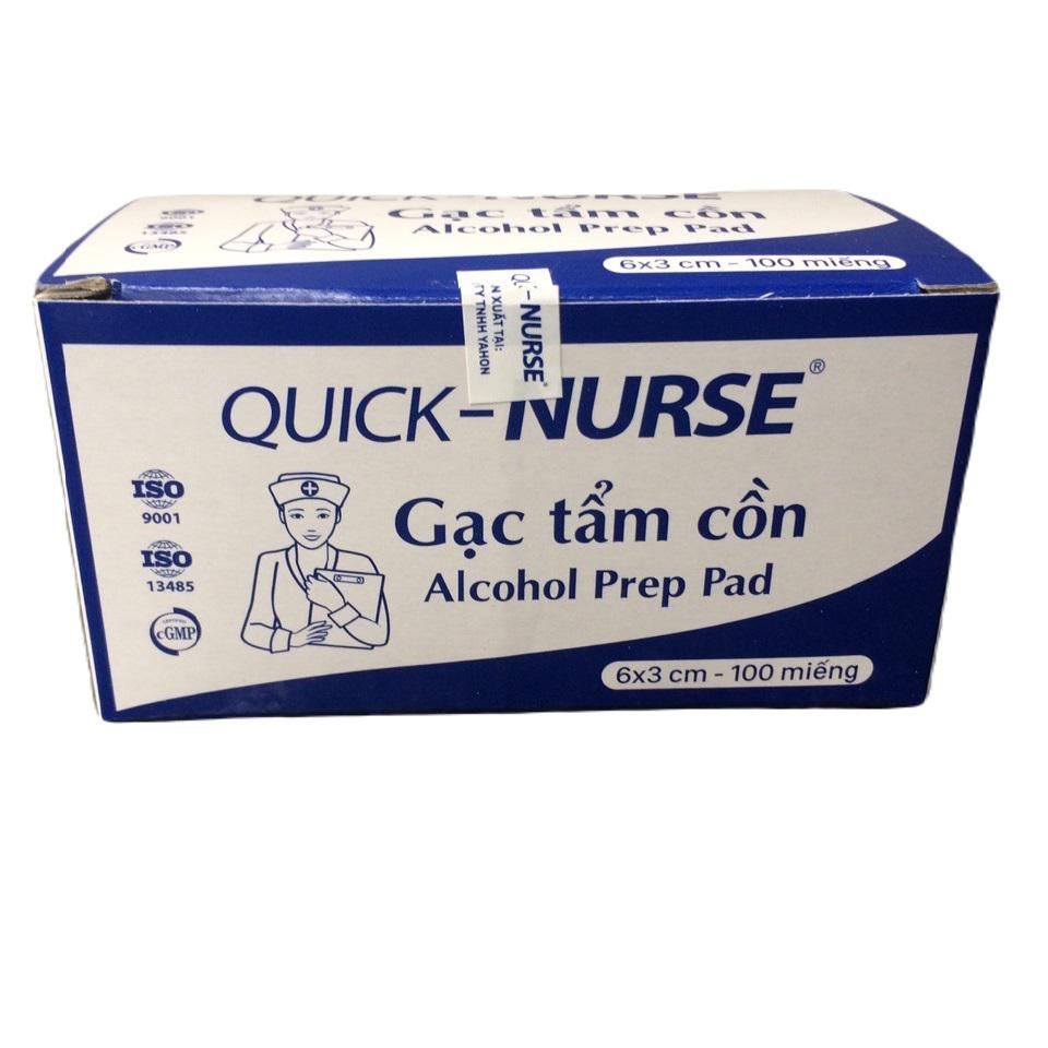 Gạc Tẩm Cồn Quick Nurse (Lốc/10H/100m)