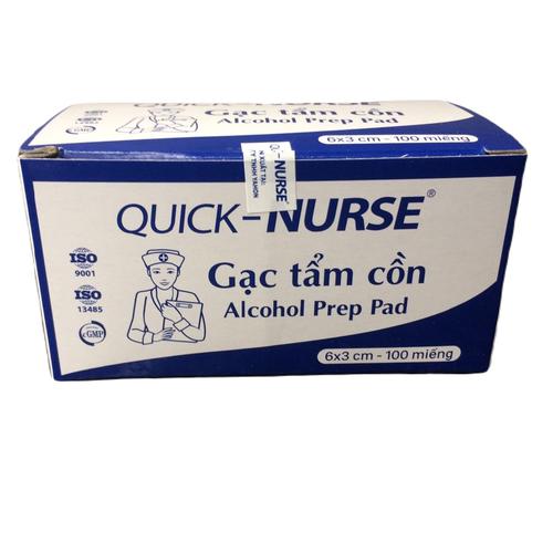 Gạc Tẩm Cồn Quick Nurse (Lốc/10H/100m)