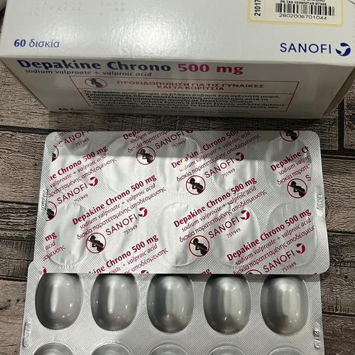 Depakine Chrono 500mg (Valproat natri) SANOFI Greece (H/60V)