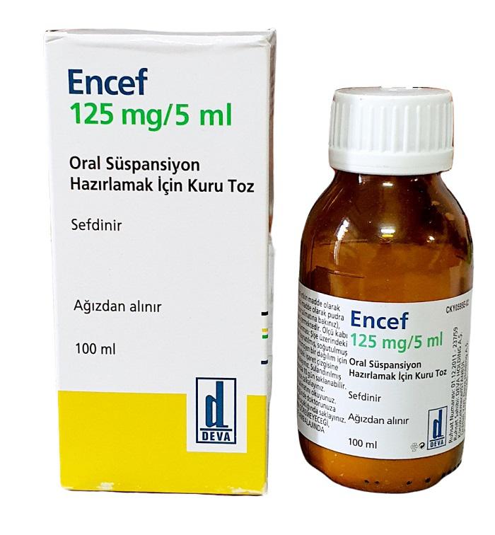 Encef 125/5ml (cefdinir ) Deva (H/Lọ /100ml) TNK