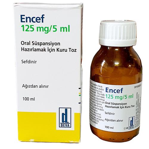 Encef 125/5ml (cefdinir ) Deva Turkey (H/Lo /100ml)