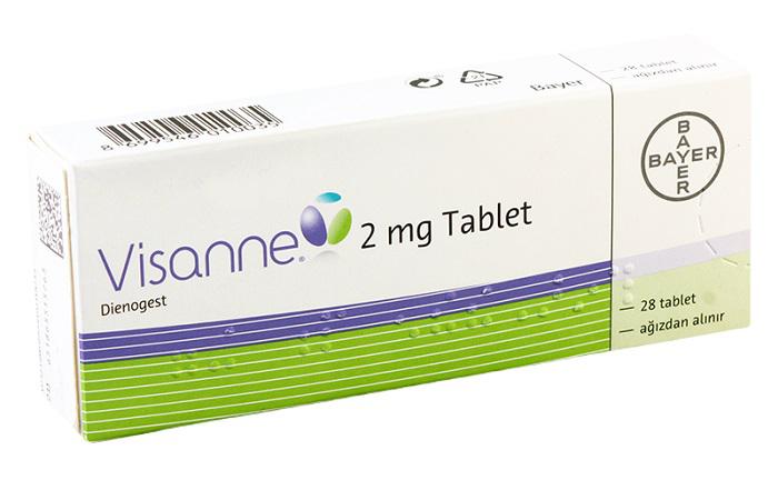 Visanne 2mg (Dienogest) Bayer Turkey (H/28V) 