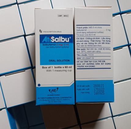 Atisalbu (Salbutamol) 2mg/5ml An Thiên (C/60ml)