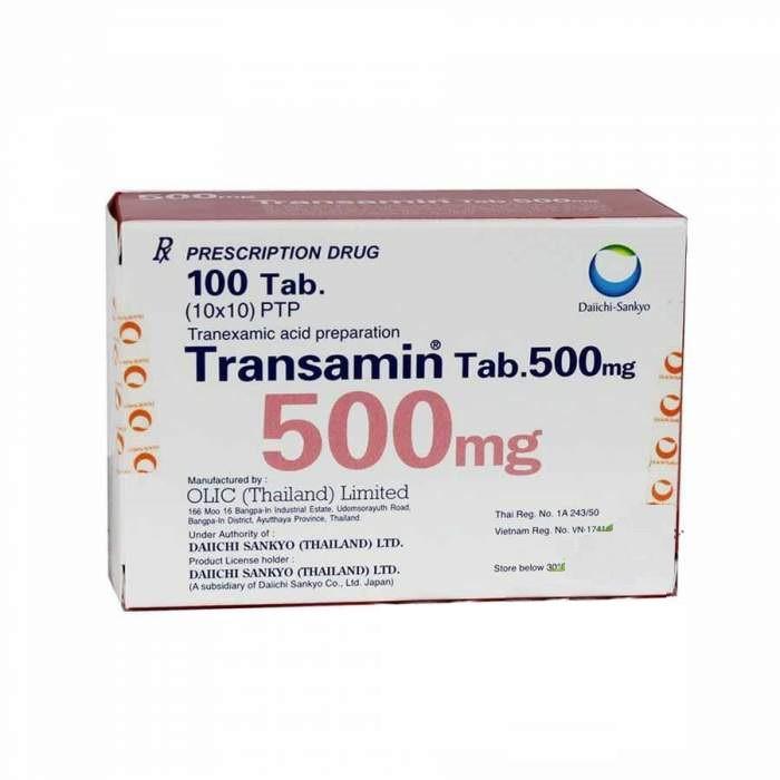 Transamin 500mg (Acid Tranexamic) Daiichi-Sankyo (h/100v)