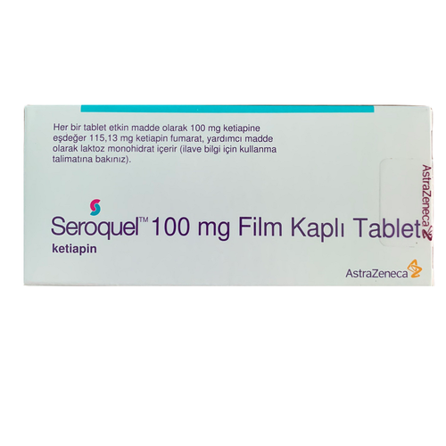 Seroquel (Quetiapine) 100mg Astrazeneca Turkey  (H/30V)
