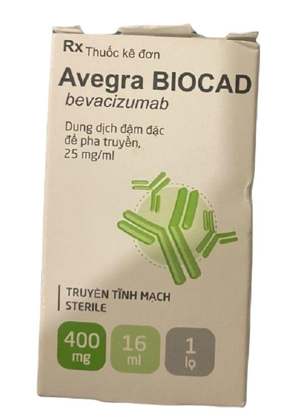 Avegra Biocad 400mg/16ml (Bevacizumab) Bocad (H/ 1 lọ) Nga